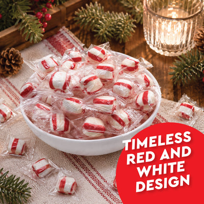 Soft Peppermint Puff Candy - 1 Pound Bag - Individually Wrapped Soft Mints Peppermint Puffs