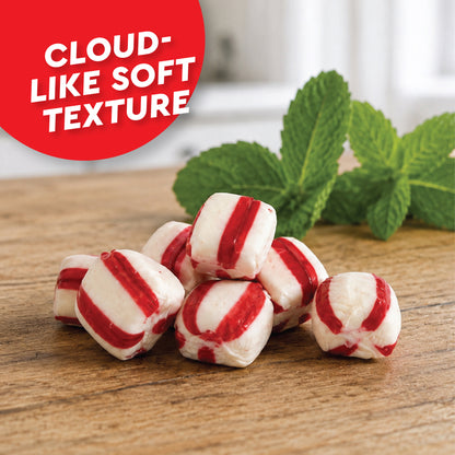 Soft Peppermint Puff Candy - 1 Pound Bag - Individually Wrapped Soft Mints Peppermint Puffs