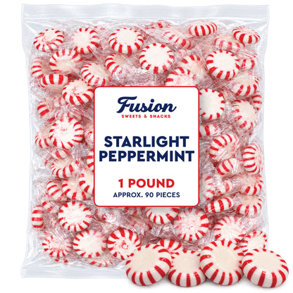 Starlight Peppermint Candy, 1 Pound Bag Mints Individually Wrapped | Timeless Peppermint Candy With A Crisp Cooling Mint Flavor In Every Piece
