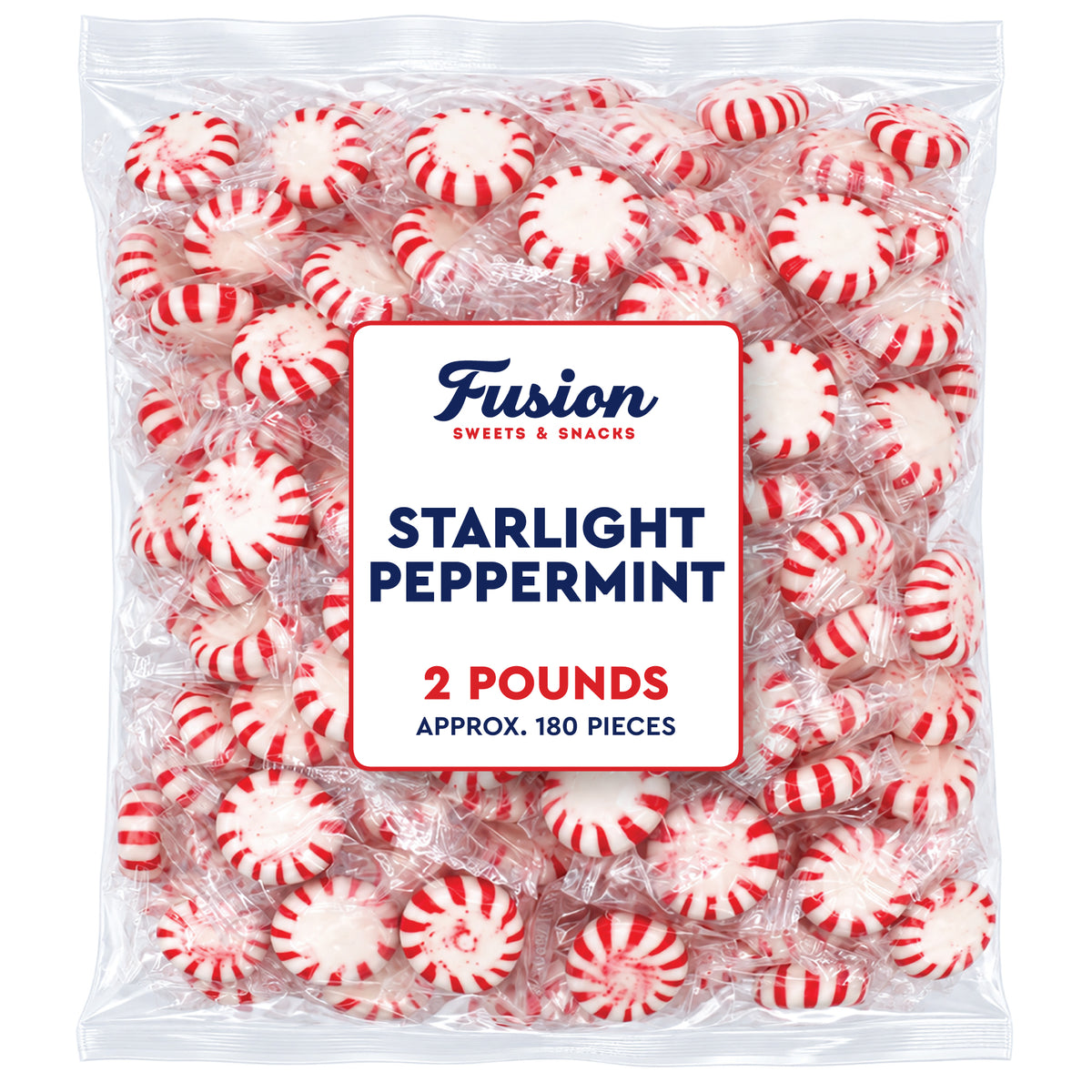 Starlight Peppermint Candy, 2 Pound Bag, Bulk Mints Individually Wrapped | Timeless Peppermint Candy With A Crisp Cooling Mint Flavor In Every Piece
