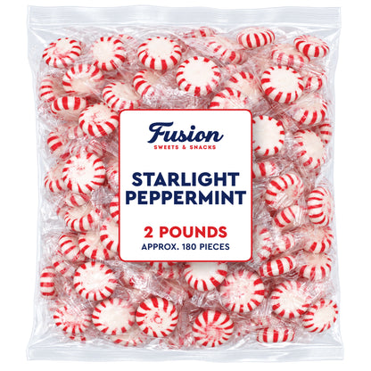 Starlight Peppermint Candy, 2 Pound Bag, Bulk Mints Individually Wrapped | Timeless Peppermint Candy With A Crisp Cooling Mint Flavor In Every Piece