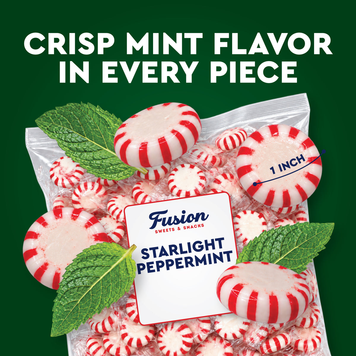 Starlight Peppermint Candy, 2 Pound Bag, Bulk Mints Individually Wrapped | Timeless Peppermint Candy With A Crisp Cooling Mint Flavor In Every Piece
