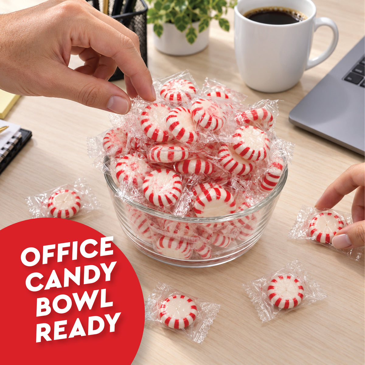 Starlight Peppermint Candy, 2 Pound Bag, Bulk Mints Individually Wrapped | Timeless Peppermint Candy With A Crisp Cooling Mint Flavor In Every Piece