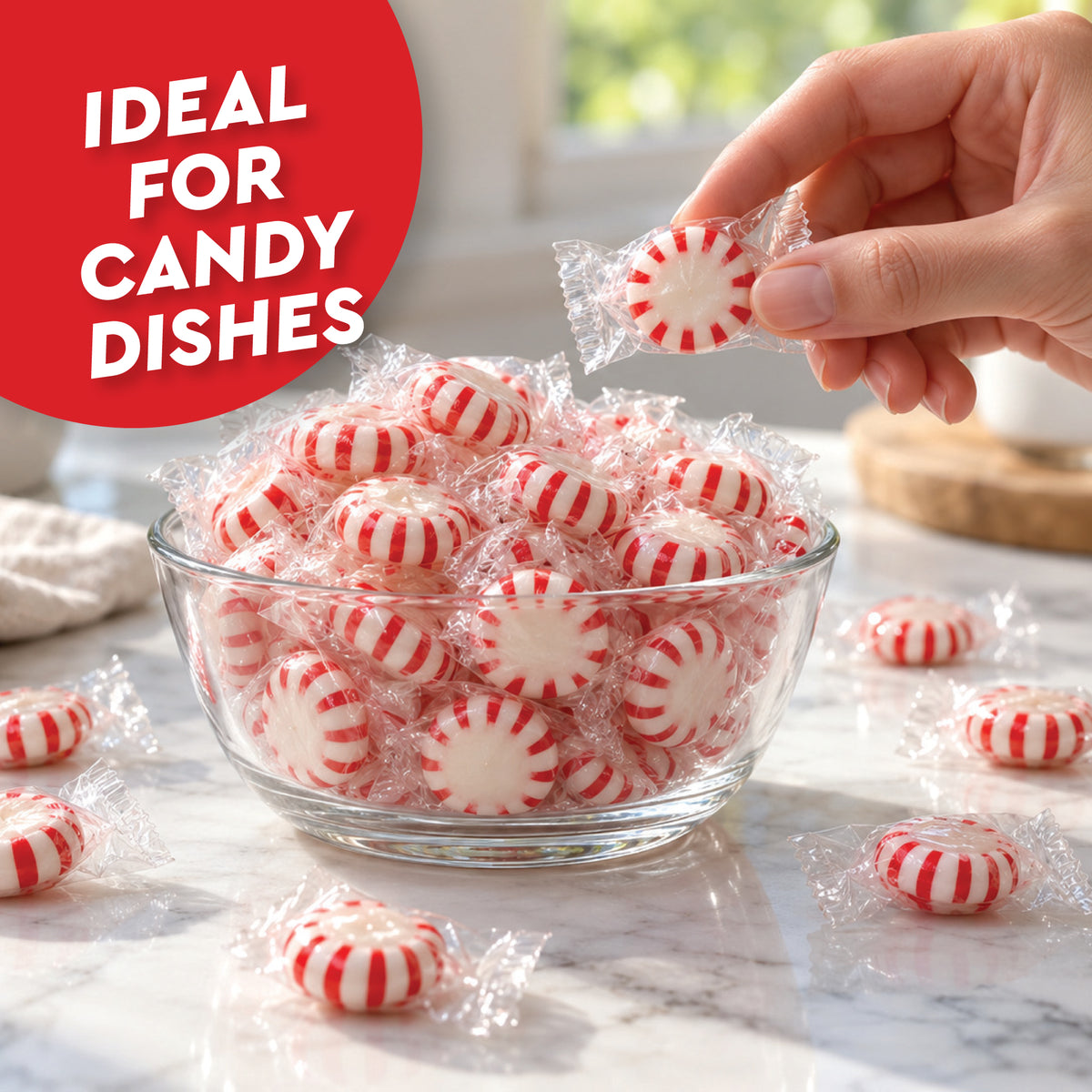 Starlight Peppermint Candy, 2 Pound Bag, Bulk Mints Individually Wrapped | Timeless Peppermint Candy With A Crisp Cooling Mint Flavor In Every Piece