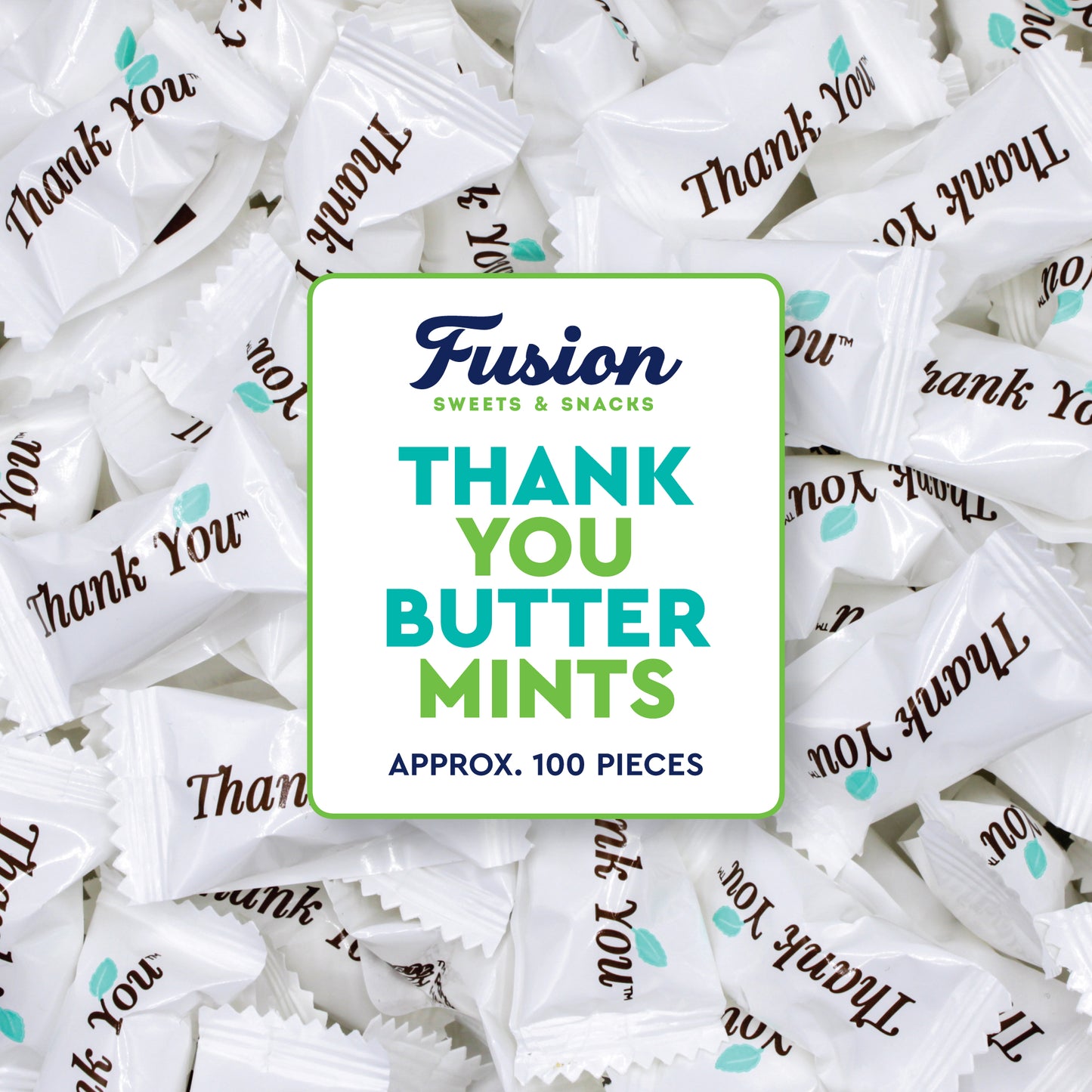 Thank You Butter Mints Individually Wrapped - 125 Count, After Dinner Mints, Soft Pillow Mints, Bulk Wedding Mints for Reception, Baby Shower & Funeral Favors for Guests