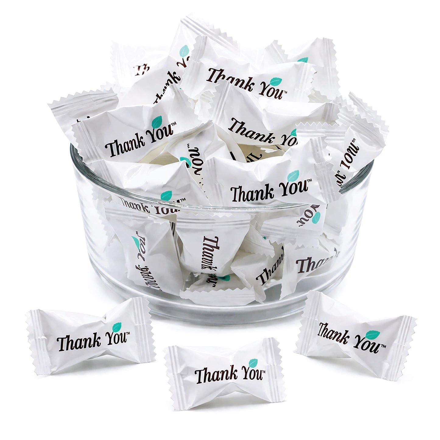 Thank You Butter Mints Individually Wrapped - 125 Count, After Dinner Mints, Soft Pillow Mints, Bulk Wedding Mints for Reception, Baby Shower & Funeral Favors for Guests