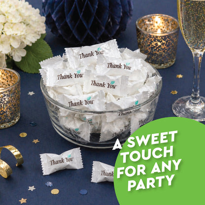 Thank You Butter Mints Individually Wrapped - 125 Count, After Dinner Mints, Soft Pillow Mints, Bulk Wedding Mints for Reception, Baby Shower & Funeral Favors for Guests