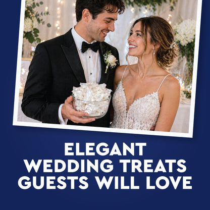 White Buttermints - 100 Count - Butter Mints Individually Wrapped - Wedding Mints