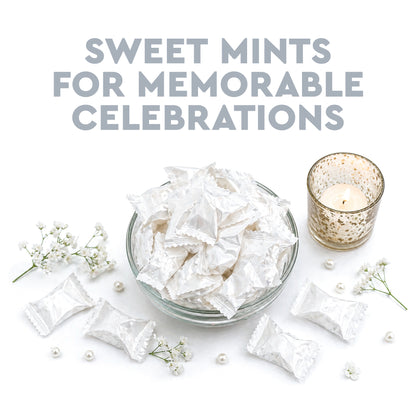 White Buttermints - 100 Count - Butter Mints Individually Wrapped - Wedding Mints
