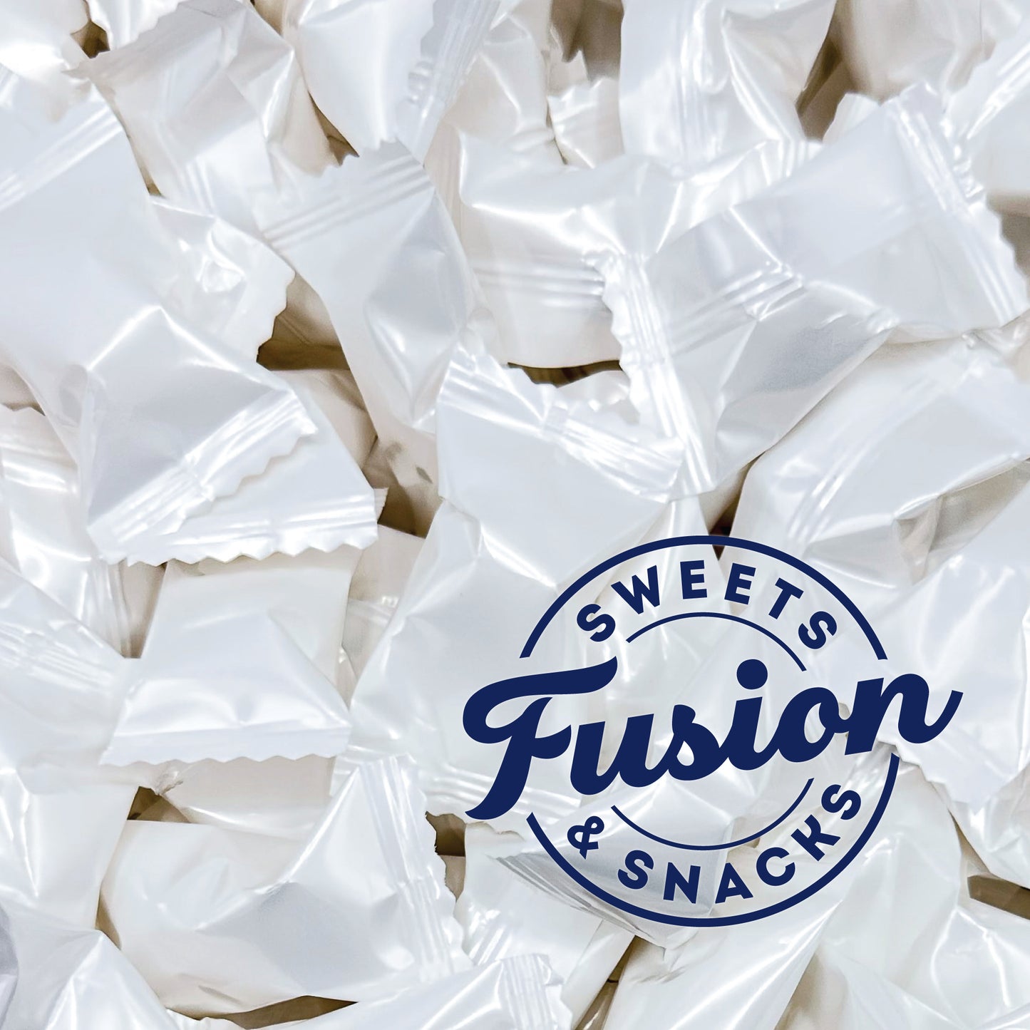 White Buttermints - 100 Count - Butter Mints Individually Wrapped - Wedding Mints