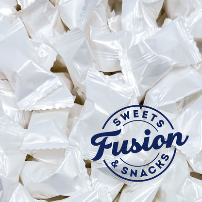 White Buttermints - 100 Count - Butter Mints Individually Wrapped - Wedding Mints